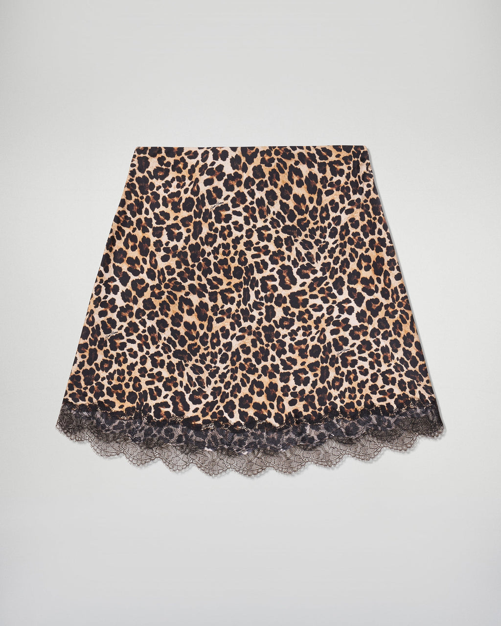 Lace Mini Skirt - Winter Leopard - Women