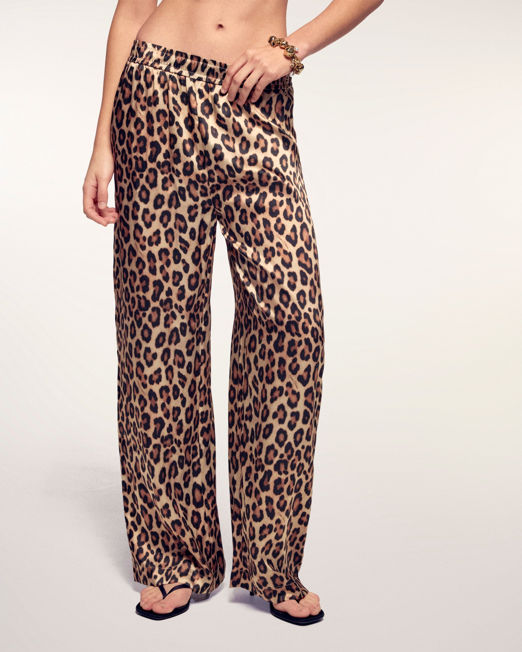 Pantalon Large Leopard