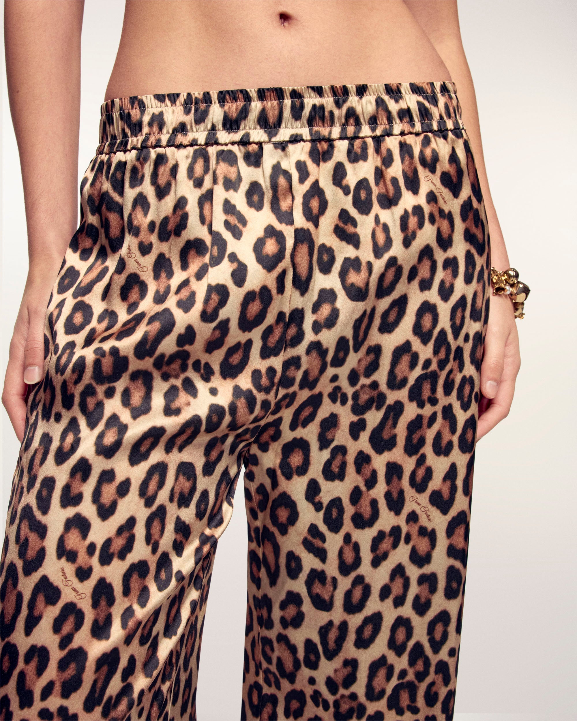 Pantalon Large Leopard