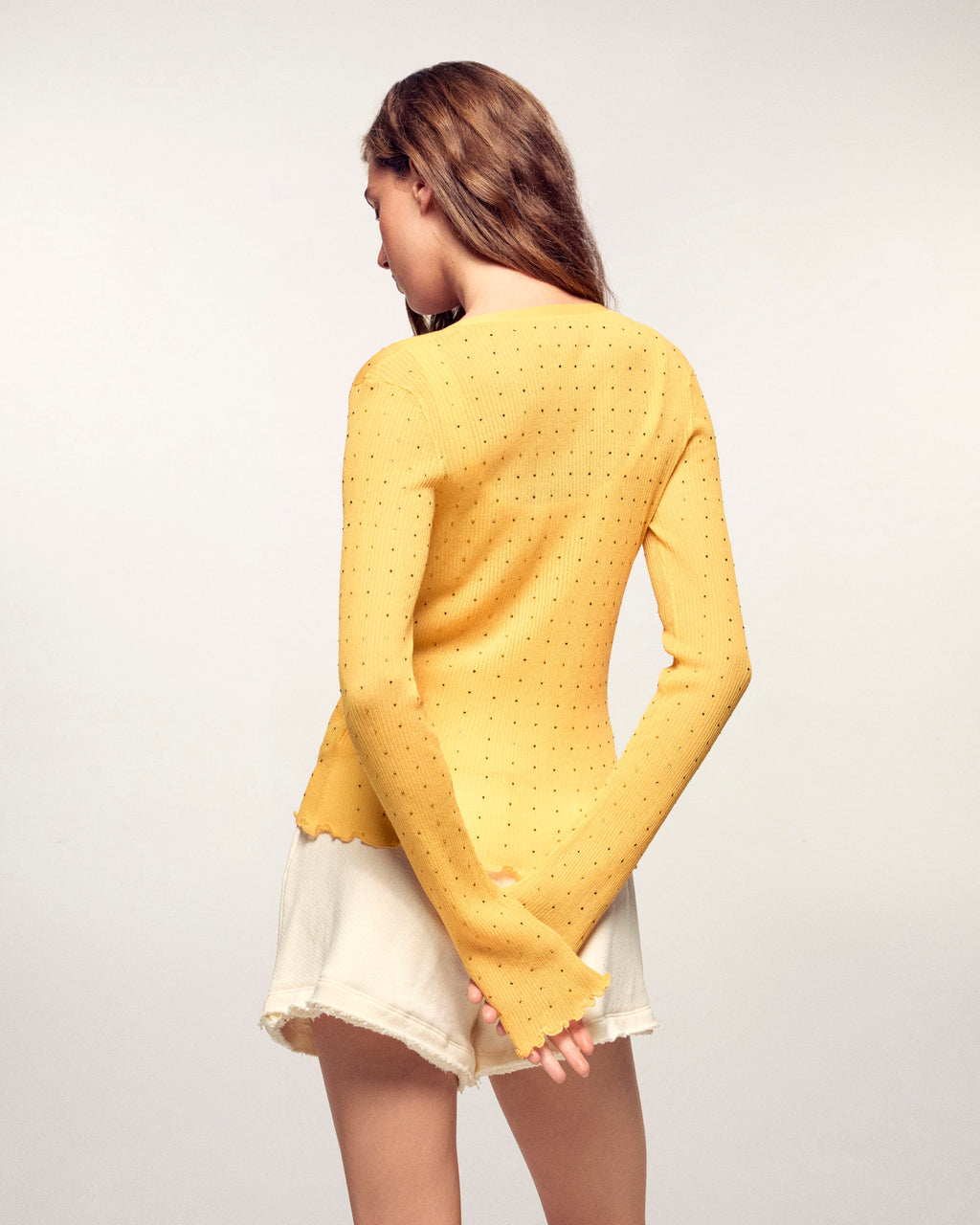 Rhinestone Cardigan Sweater