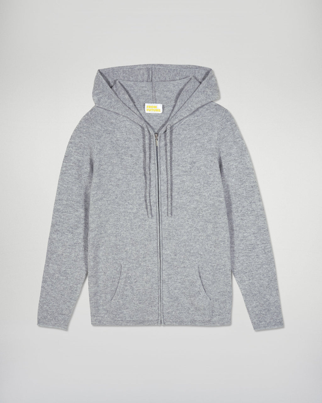 Zip-Up Hoodie Jumper - Dark Marl Grey - Women