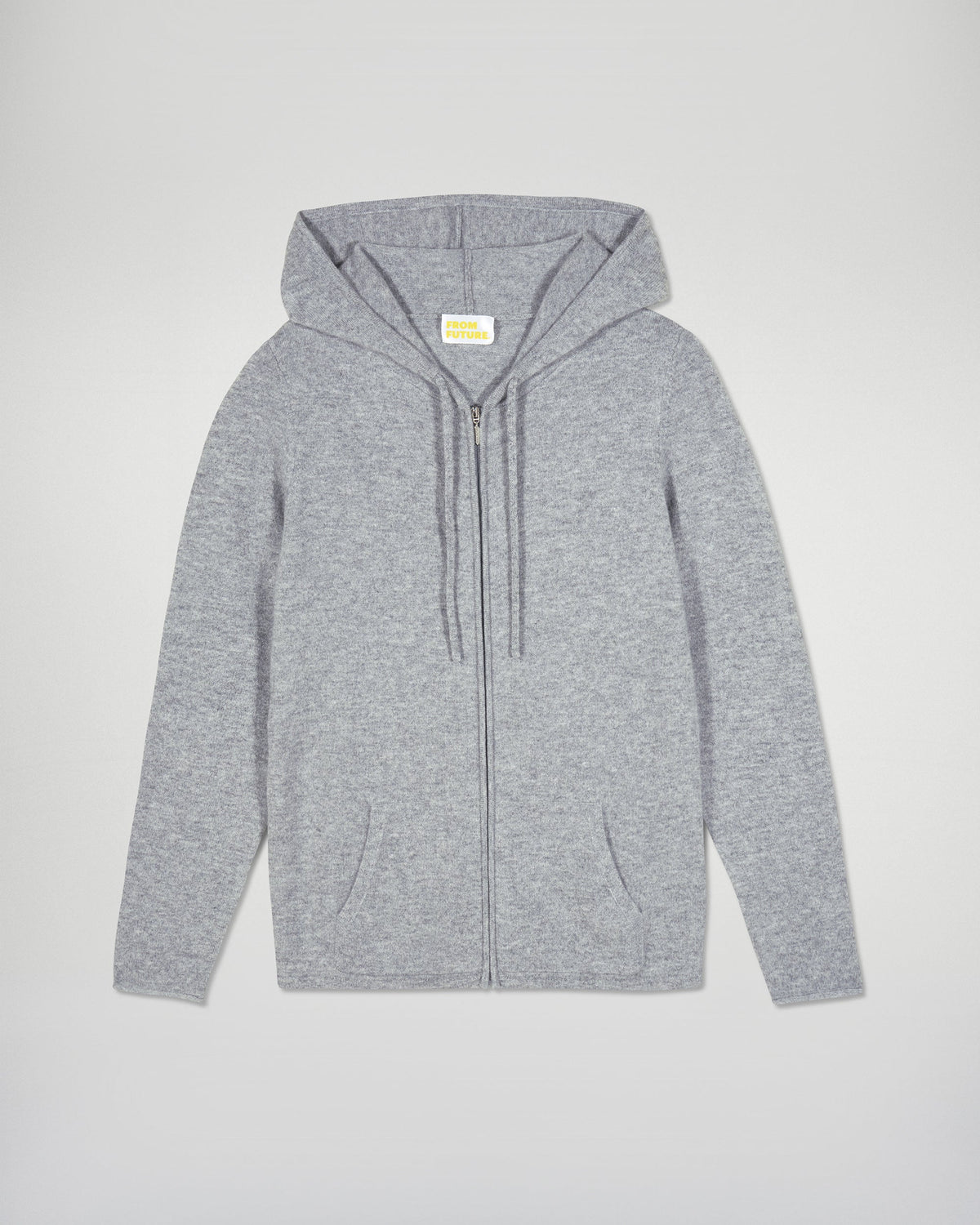 Zip-Up Hoodie Jumper - Dark Marl Grey - Women