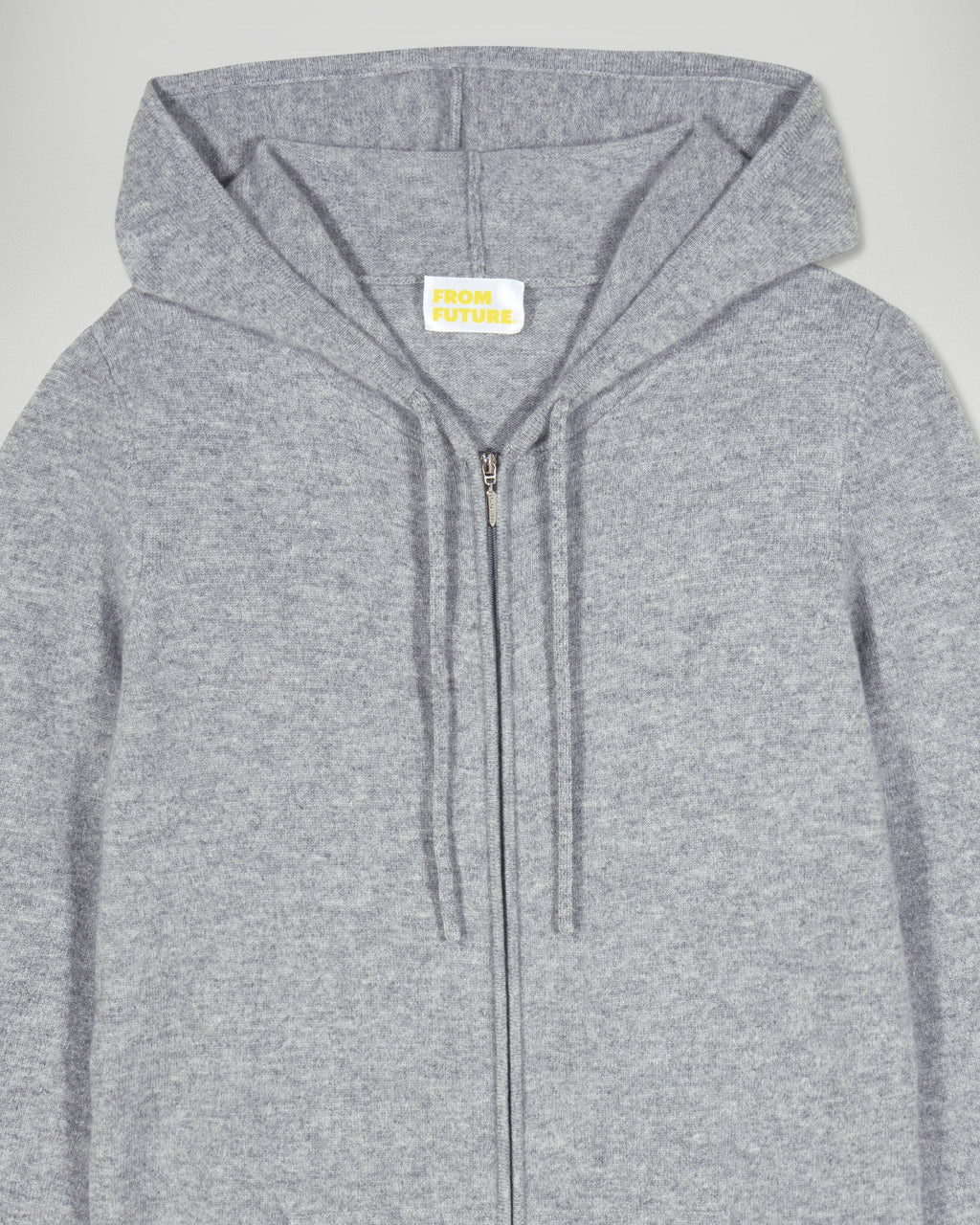 Zip-Up Hoodie Jumper - Dark Marl Grey - Women
