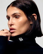 Maglione Collo Alto - Nero - Donna