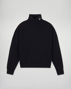 Maglione Collo Alto - Nero - Donna