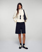 Jersey de cuello alto - Crudo - Mujer