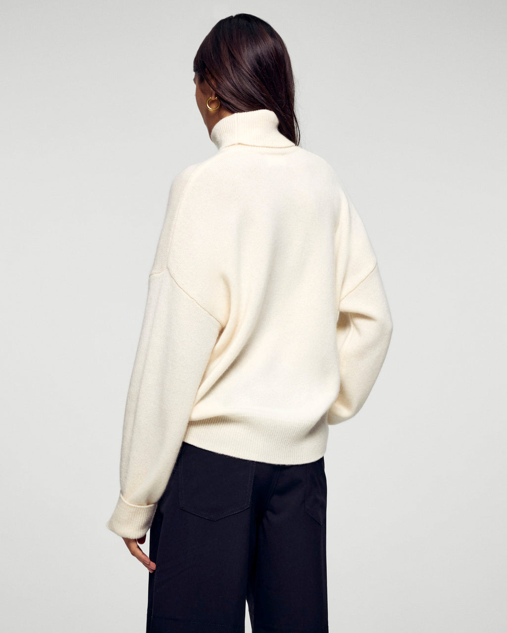 Jersey de cuello alto - Crudo - Mujer