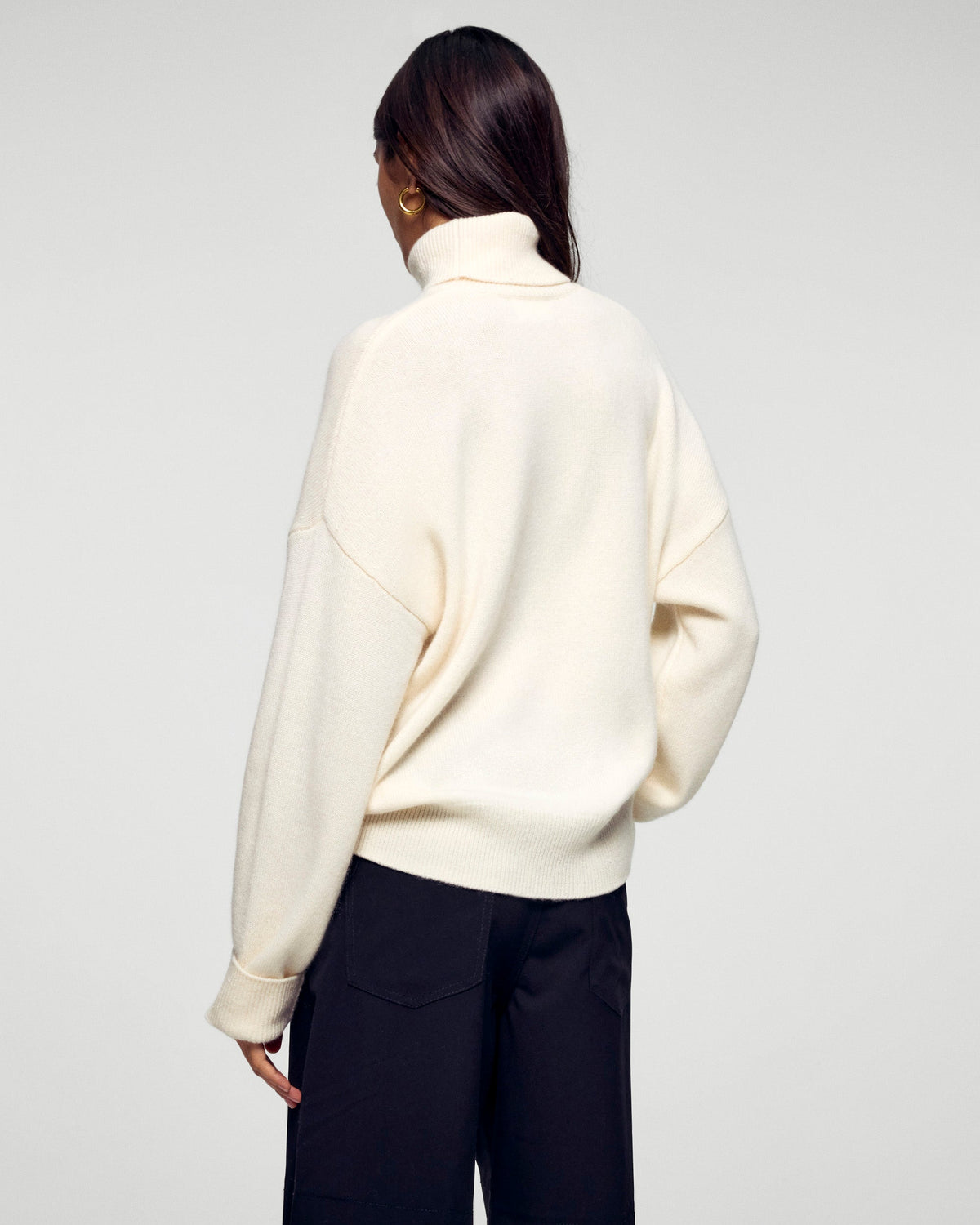 Jersey de cuello alto - Crudo - Mujer
