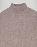Pull Col Montant - Taupe Chiné - Femme