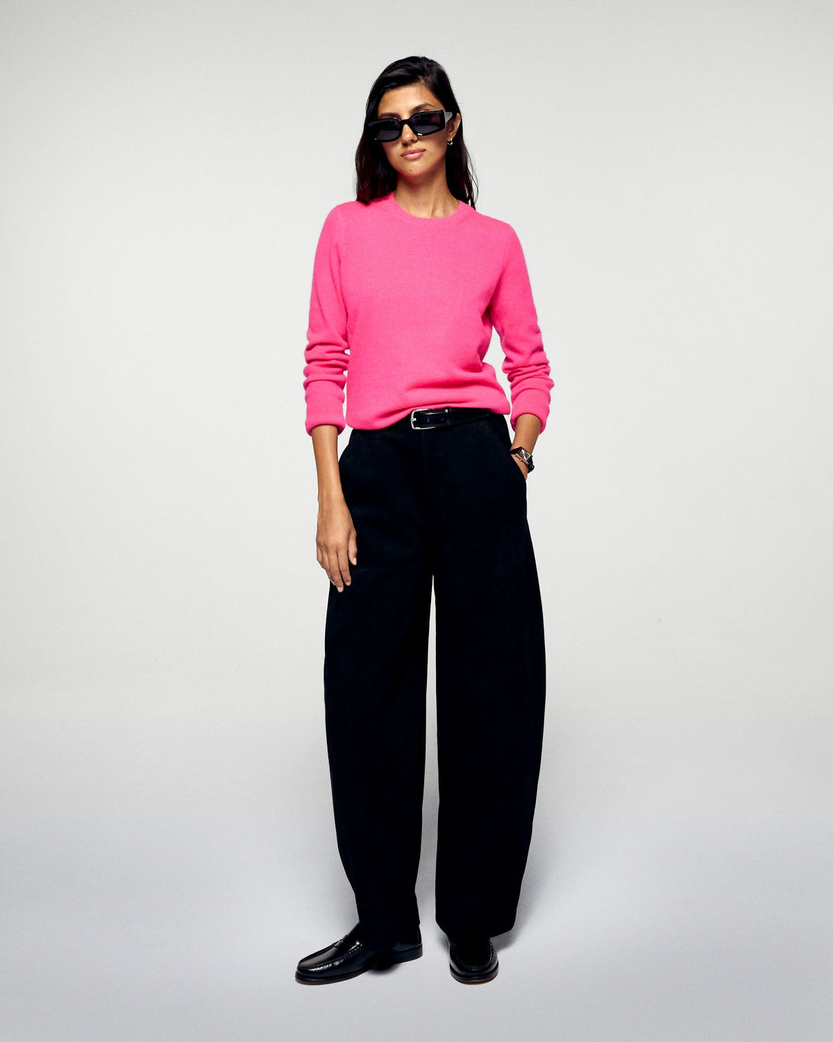 Pull Col Rond - Solar Pink - Femme
