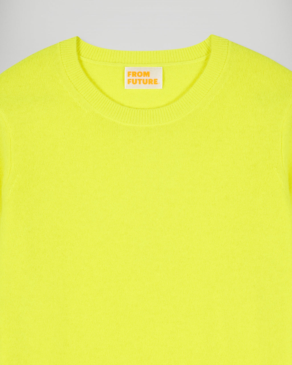 Jersey de cuello redondo - Amarillo fluorescente - Mujer