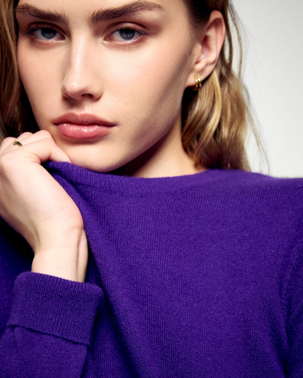 Jersey Cuello Redondo - Velvet Purple - Mujer