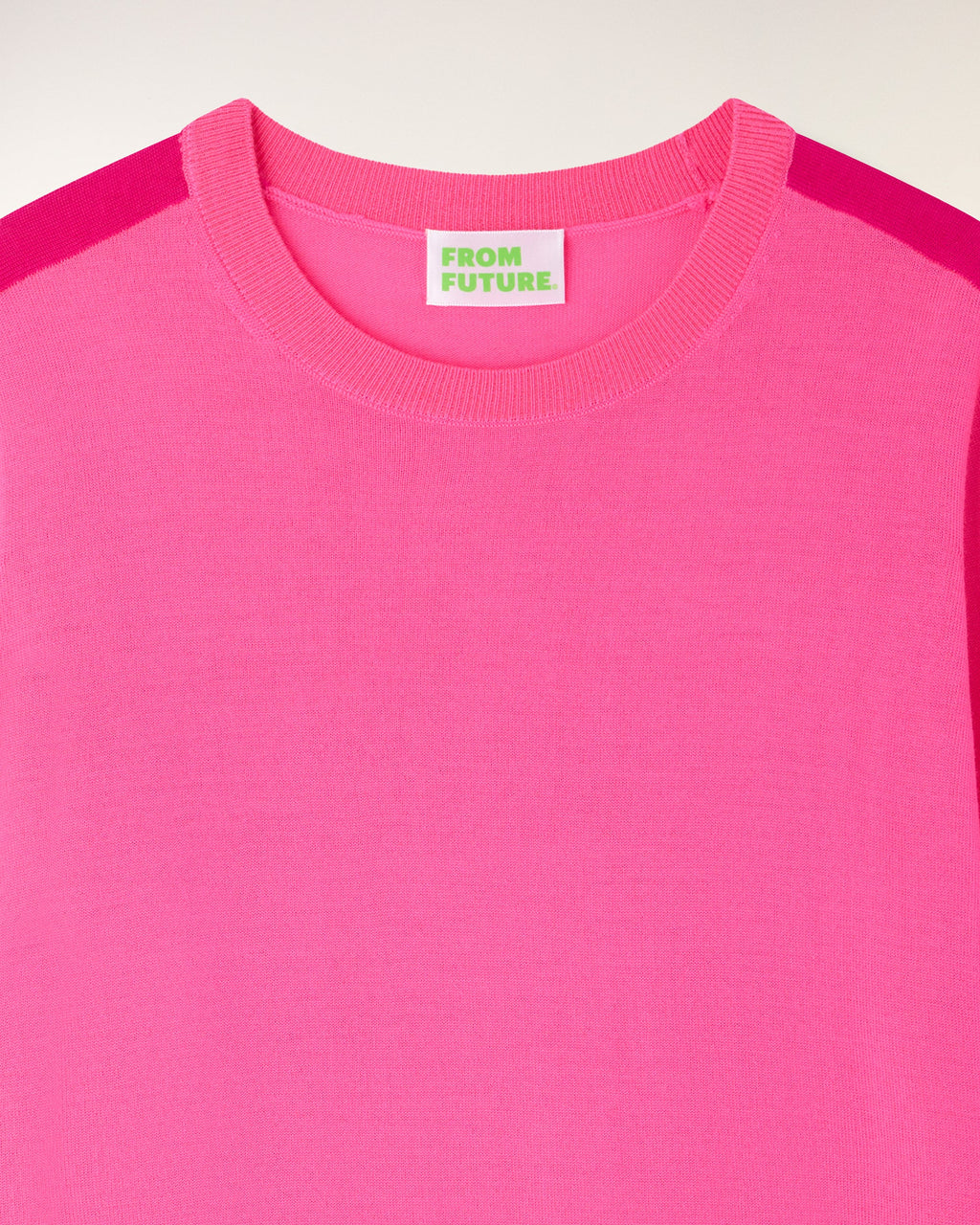 Pull Col Rond Bandes - Love Pink