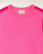 Pull Col Rond Bandes - Love Pink
