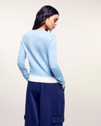 Two-tone Round Neck Sweater