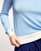 Two-tone Round Neck Sweater