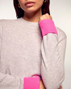 Pull Col Rond Bicolore
