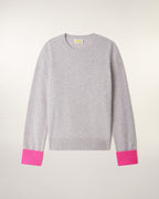 Pull Col Rond Bicolore