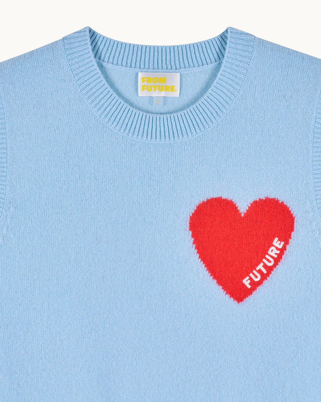 Jersey Sin Mangas Corazón - Baby Blue - Mujer
