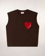 Pull Sans Manches Coeur