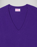 Maglione Scollo a V - Velvet Purple - Donna