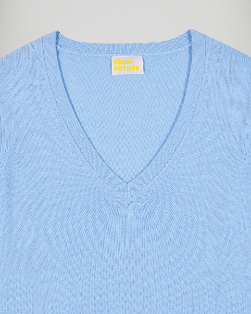 Pull Col V - Mystic Blue - Femme