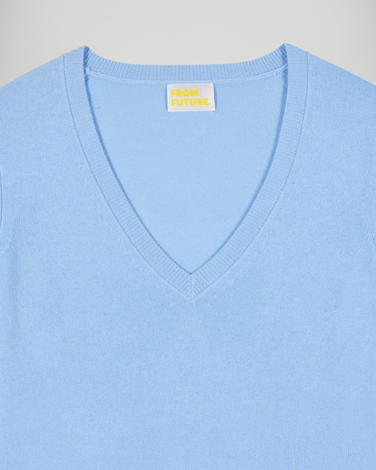 Pull Col V - Mystic Blue - Femme