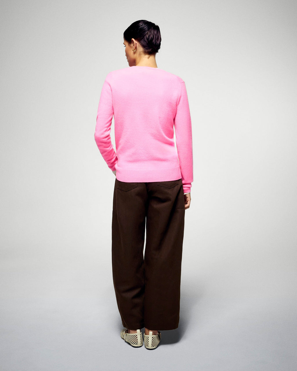 V-Neck Jumper - Fantasy Pink - Women