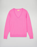 V-Neck Jumper - Fantasy Pink - Women