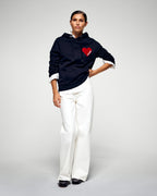 Sudadera con capucha y corazón
