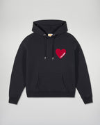 Sudadera con capucha y corazón
