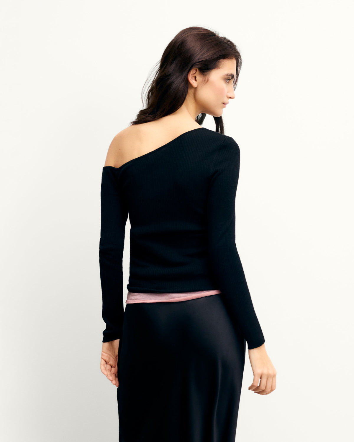 Top Asimétrico - Negro - Mujer