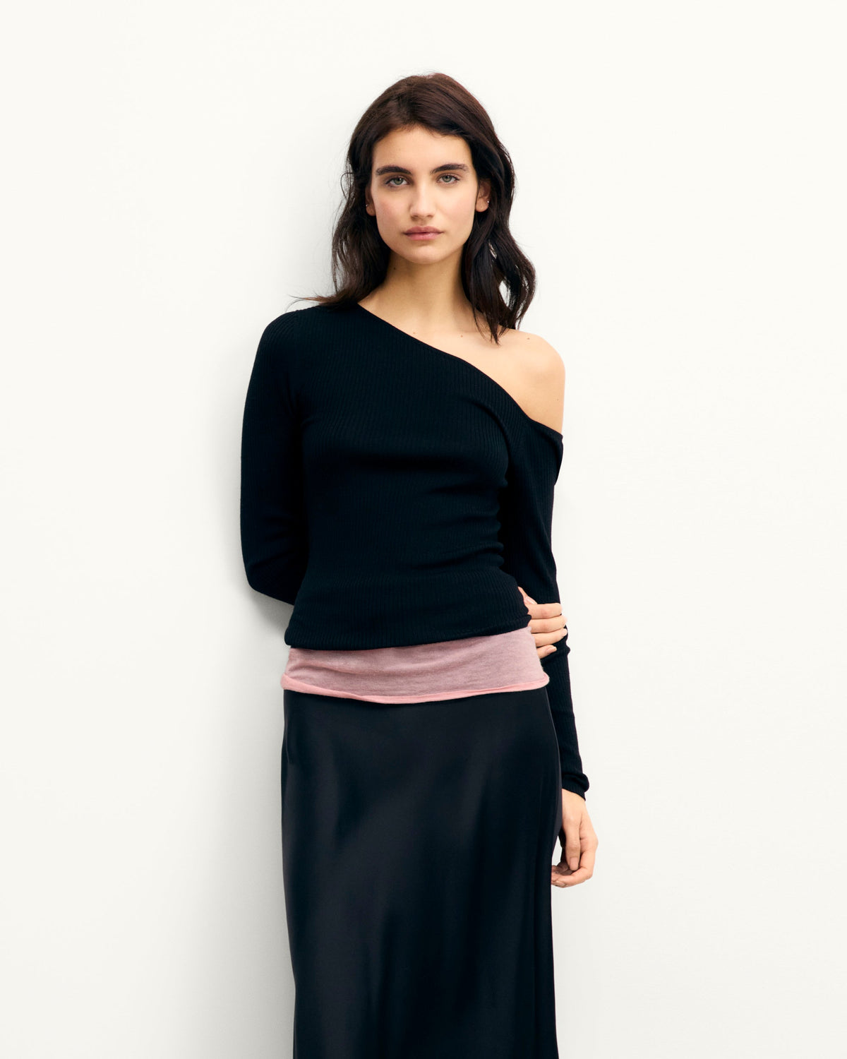 Top Asimétrico - Negro - Mujer