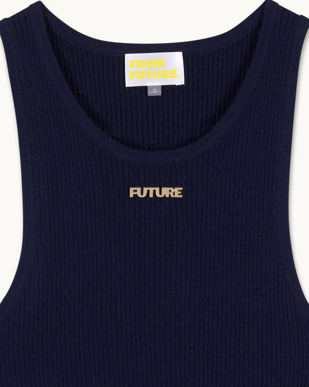 Top de tirantes con joya Future - Navy - Mujer