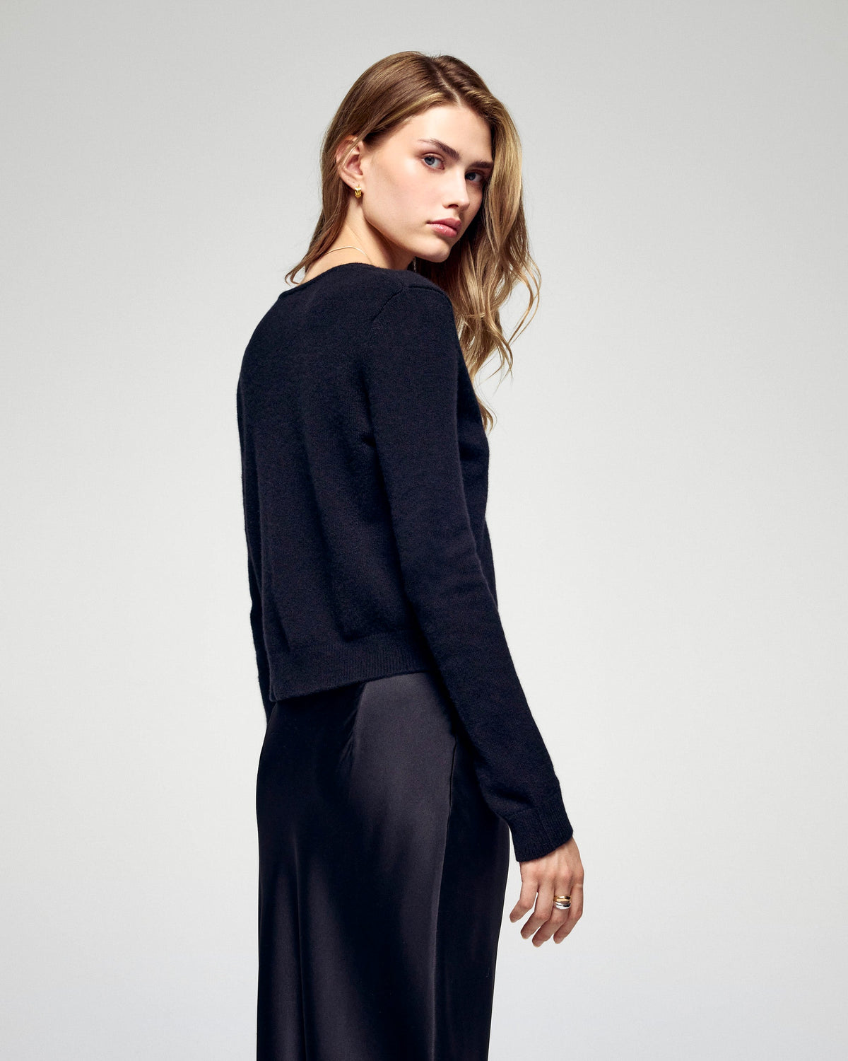 Long-Sleeved Future Jewelled Top - Black - Women