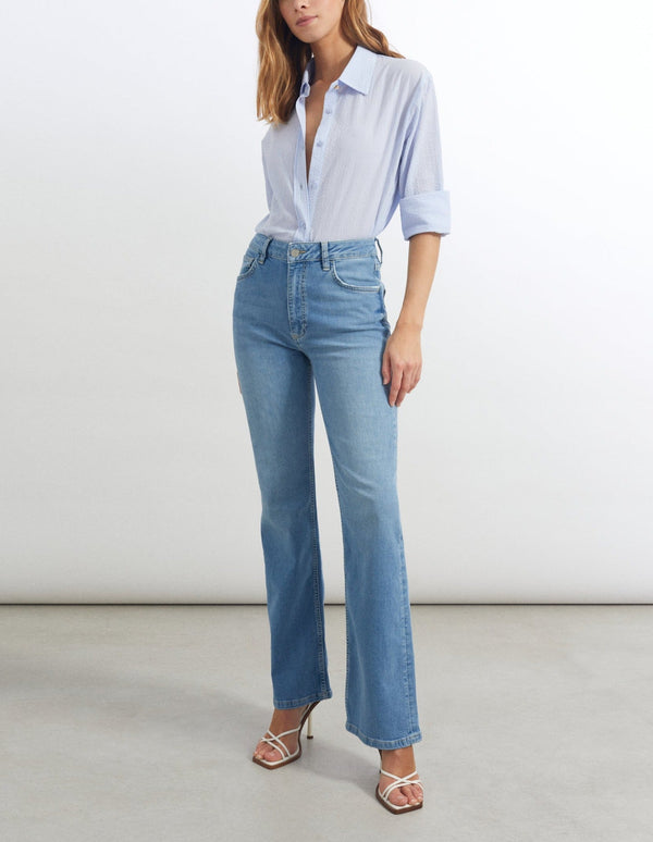 Pernille Flare Jeans - B-450 Denim - Women