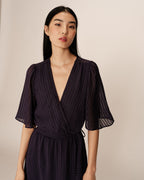 Robe Longue Perse - Marine