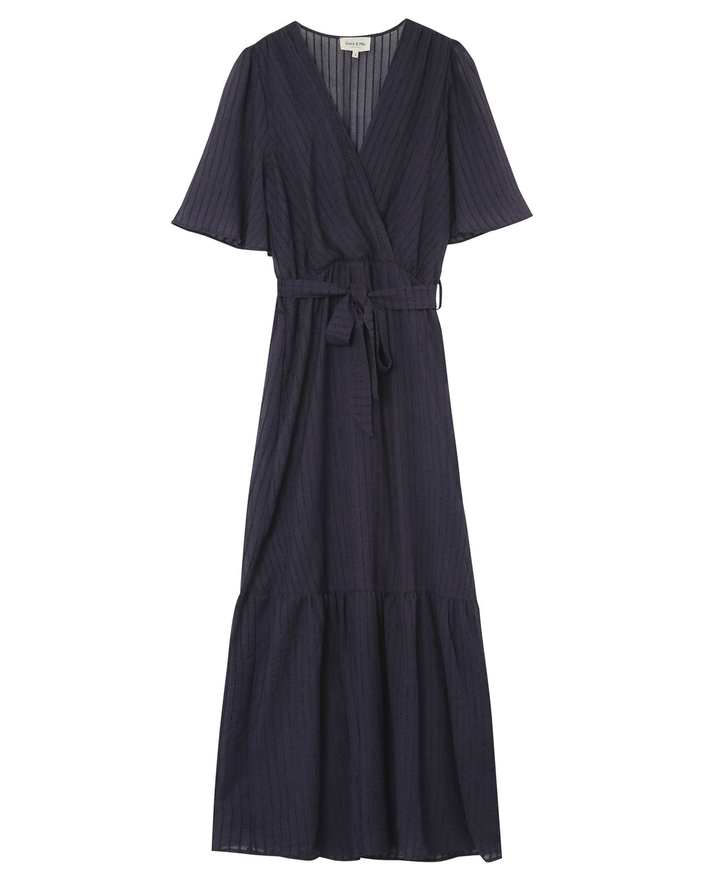 Robe Longue Perse - Marine