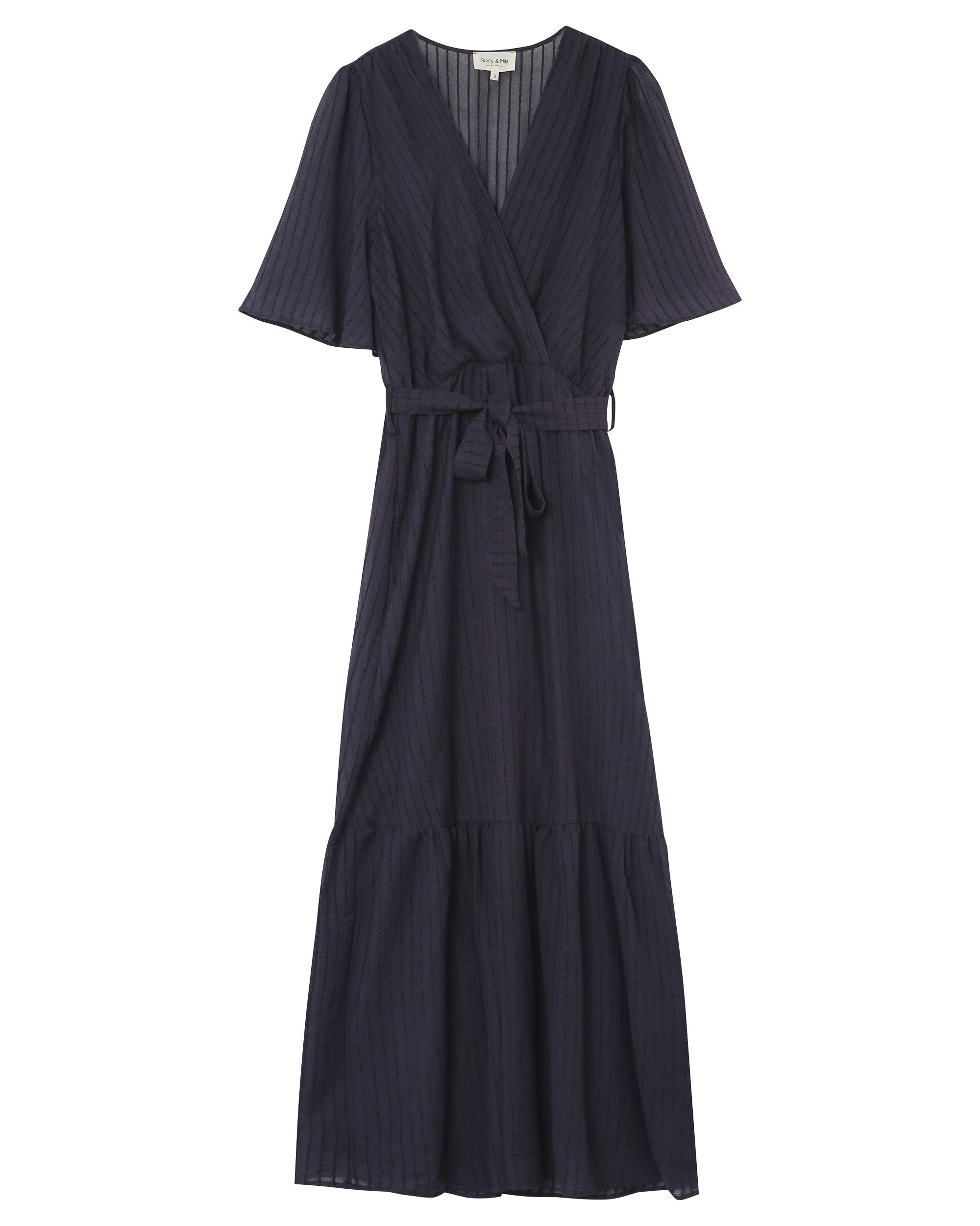 Robe Longue Perse - Marine