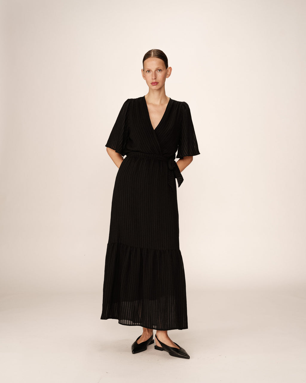 Robe Longue Perse - Noir