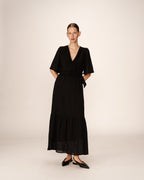 Robe Longue Perse - Noir