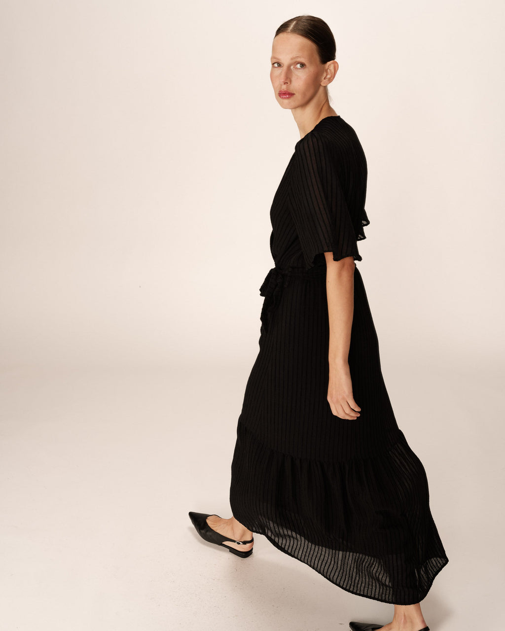 Robe Longue Perse - Noir