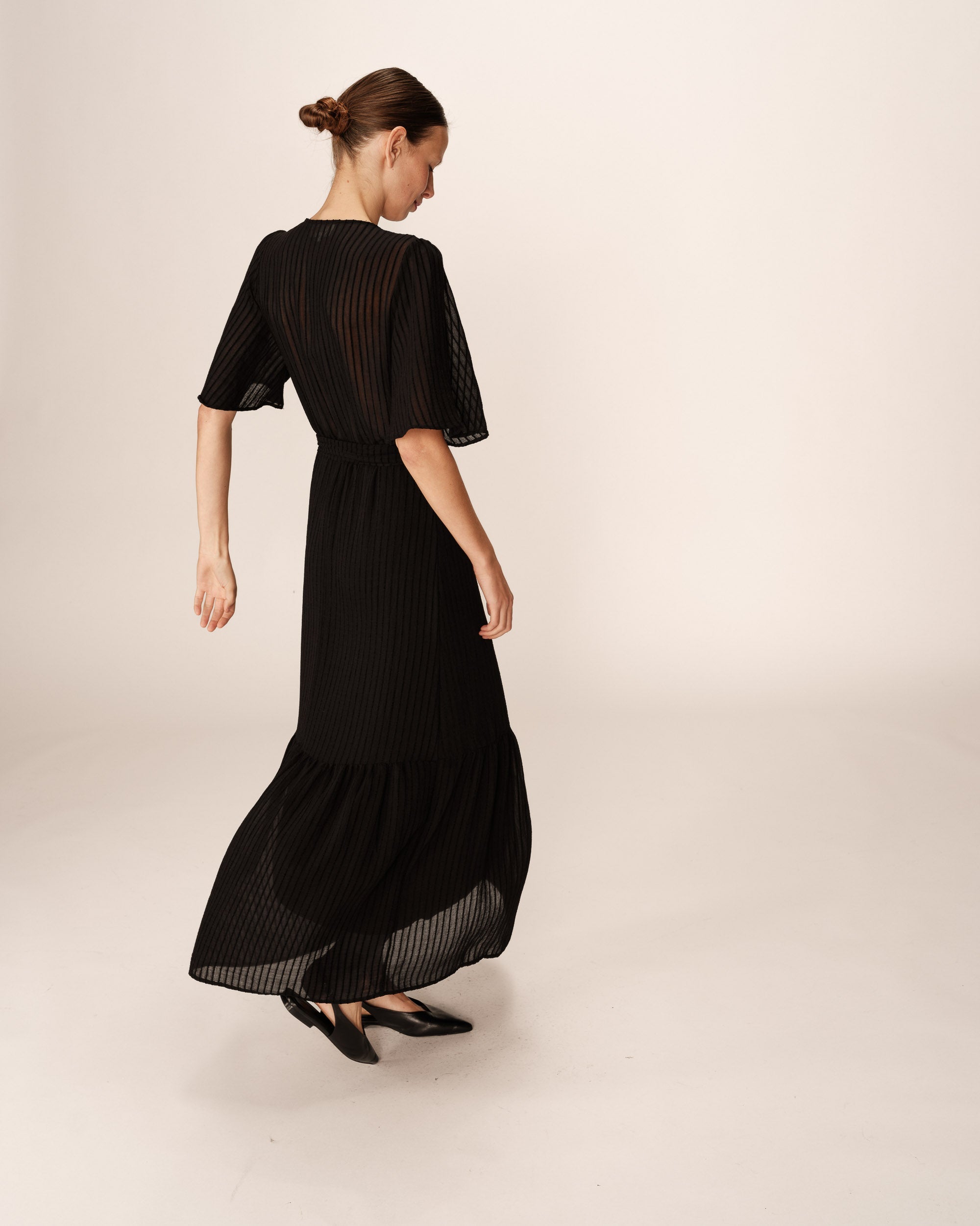 Robe Longue Perse - Noir