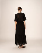 Robe Longue Perse - Noir