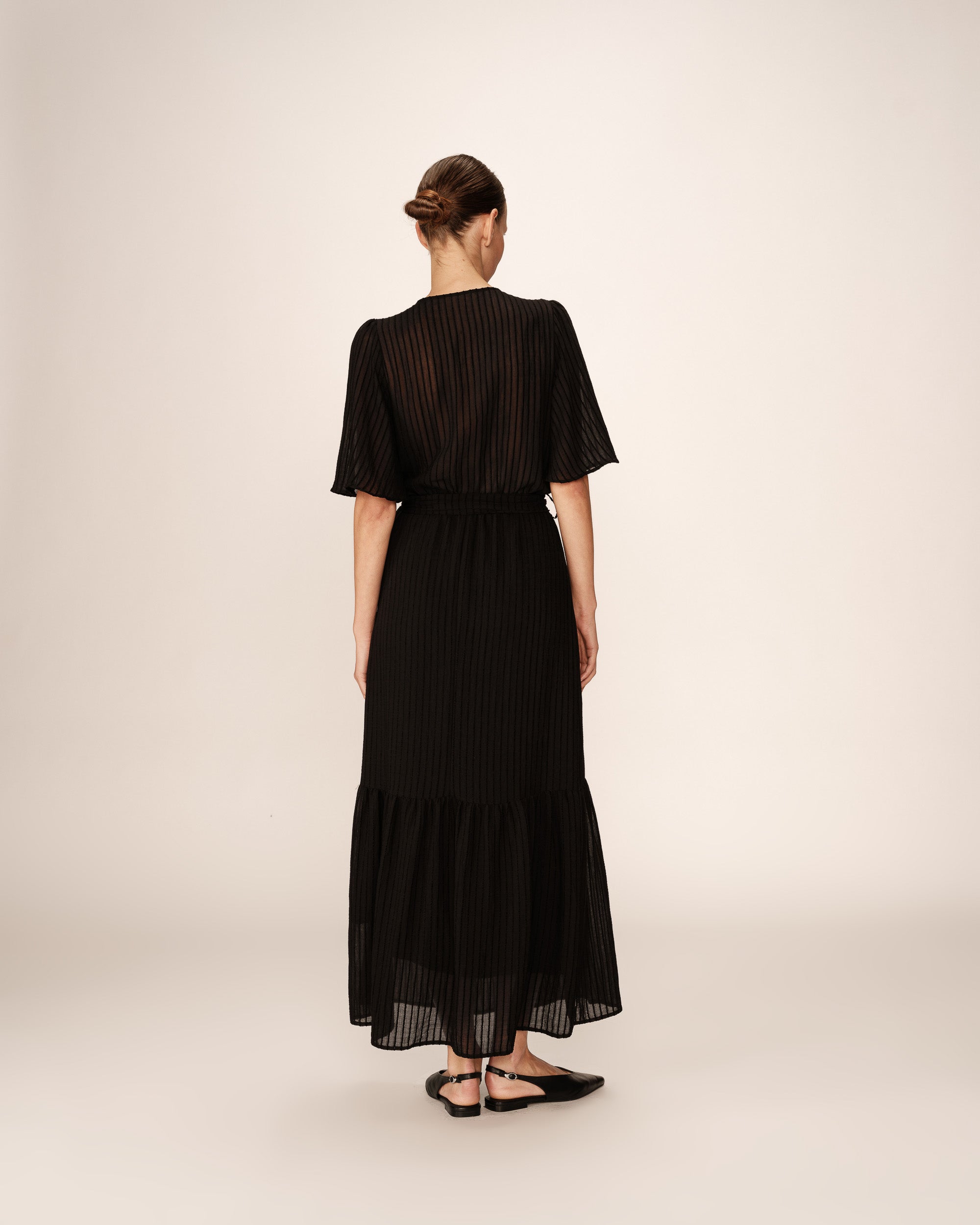 Robe Longue Perse - Noir