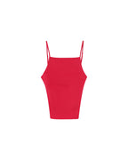 Pesto Red Backless Top