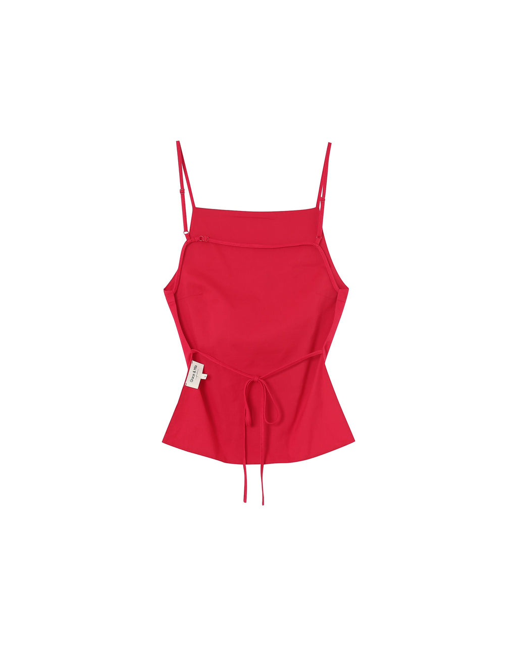 Pesto Red Backless Top