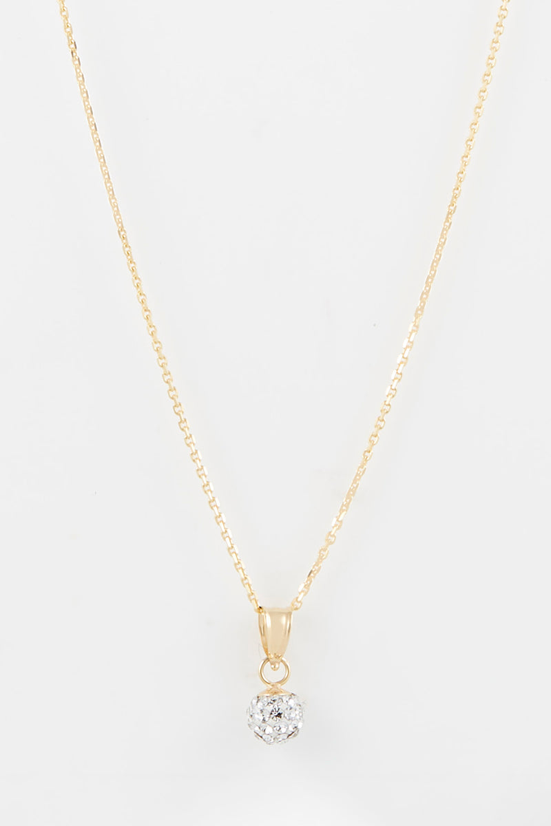 Anhänger "Bulle De Crystal" 375er Gelbgold und Zirkonia