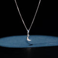 "Diamond Moon" Pendant D0.01/5 - 375/1000 White Gold