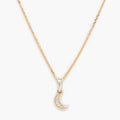 Colgante "Luna de Diamante" D0.01/5 - Oro amarillo 375/1000